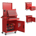 Gray 5-Drawer Rolling Tool Chest with Lockable Wheels T207