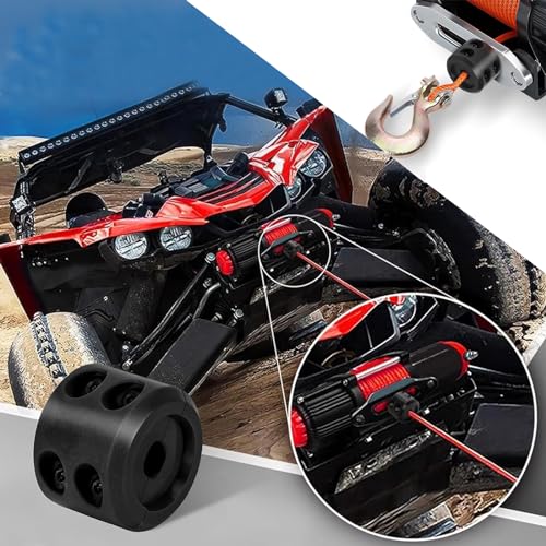 Black Trailer Winch Cable Hitch Stopper with Metal Installation Tool K209974