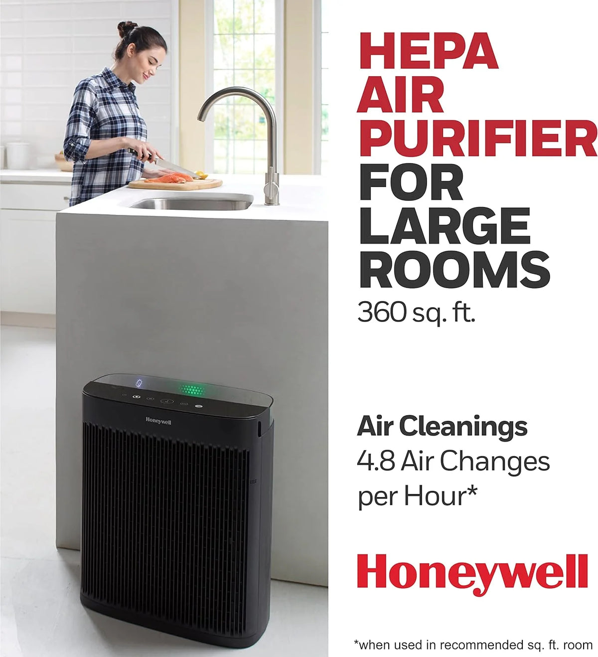 Open Box HEPA Air Purifier with Air Quality Indicator B5248