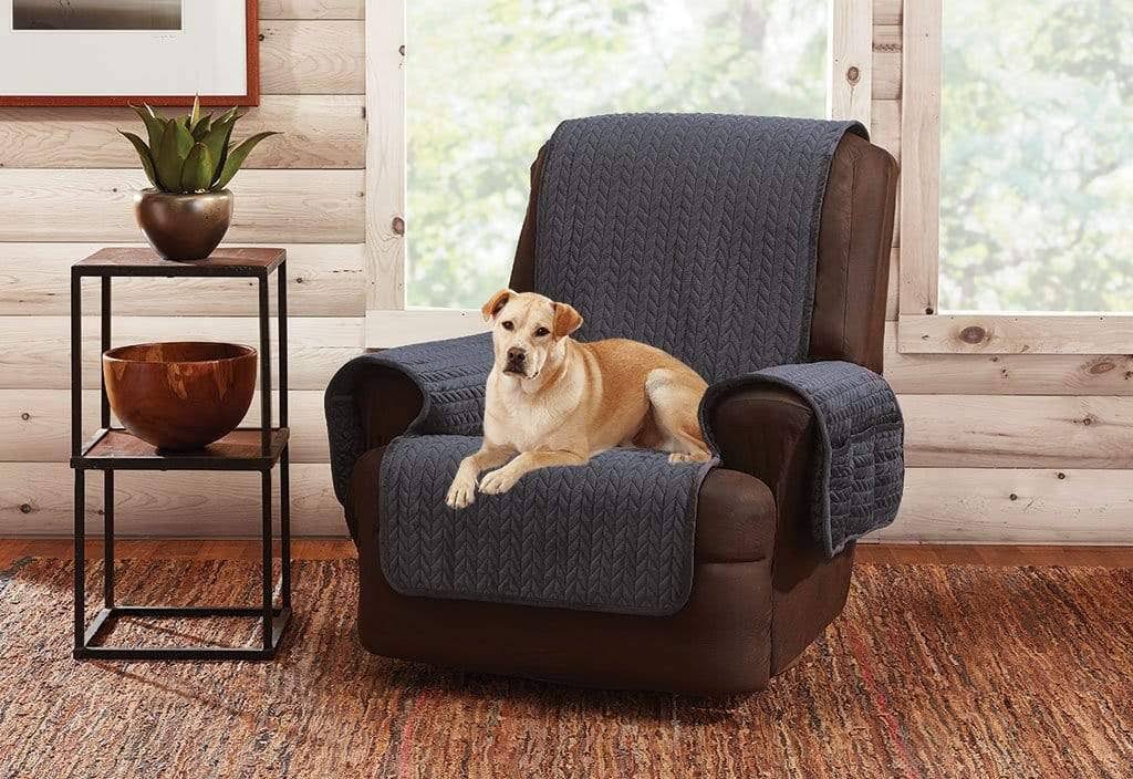 Cream Quilted Recliner Furniture Cover Z534492