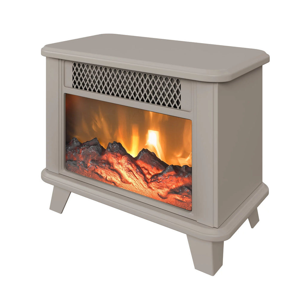 Cream Electric Fireplace Space Heater F5633
