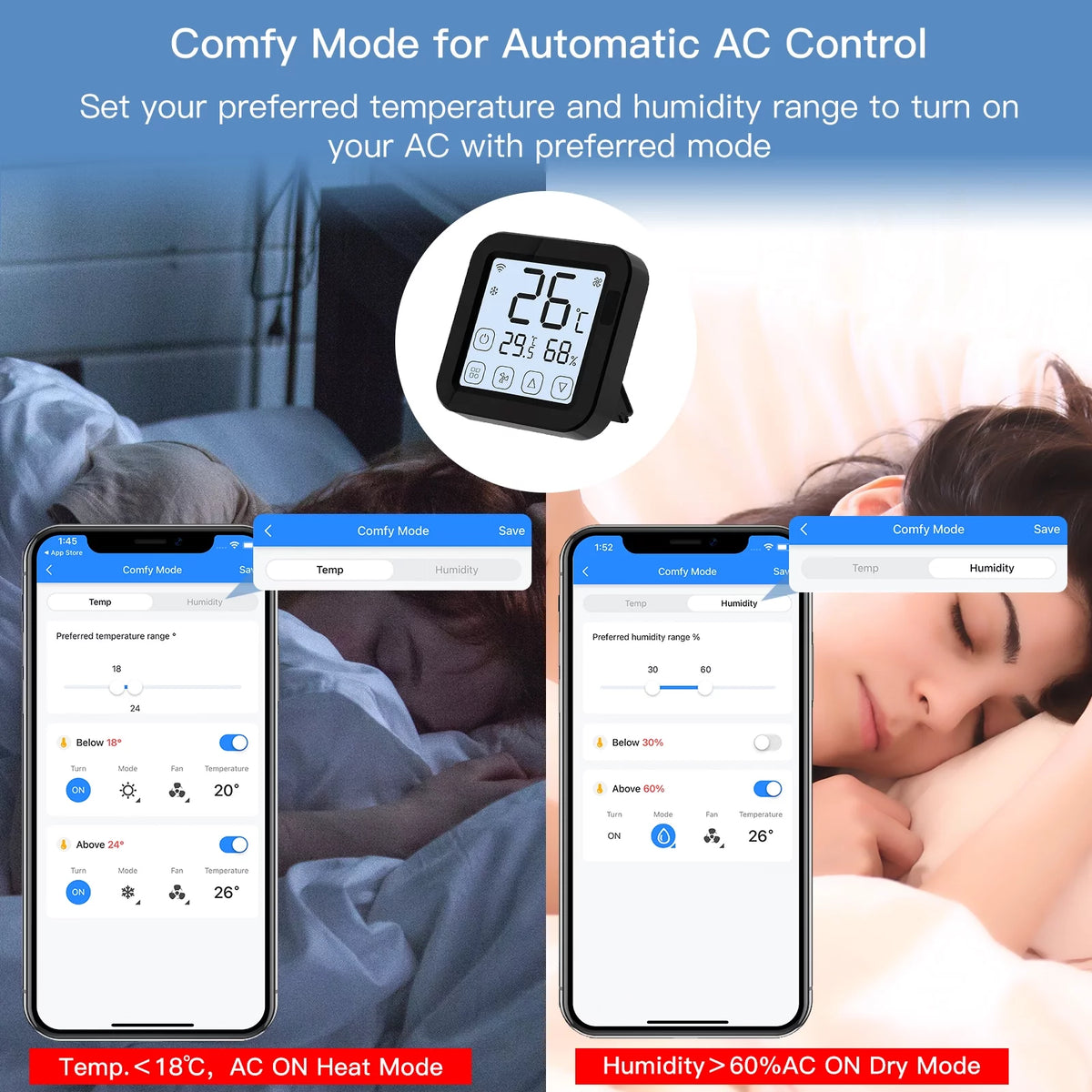 Smart Wifi IR Air Conditioner Controller with LCD Display B40165