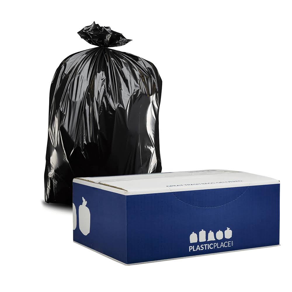 Black 55-60 Gallon Contractor Bags, 50 per Case L2492