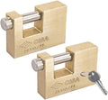 Keyed Alike Solid Monoblock Heavy Duty Padlocks, Pack of 2 N16971