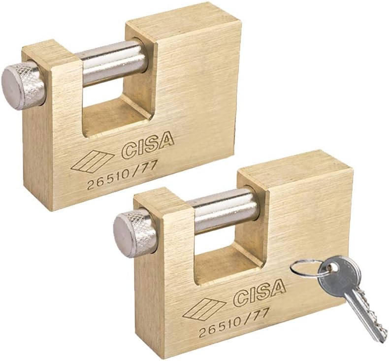 Keyed Alike Solid Monoblock Heavy Duty Padlocks, Pack of 2 N16971
