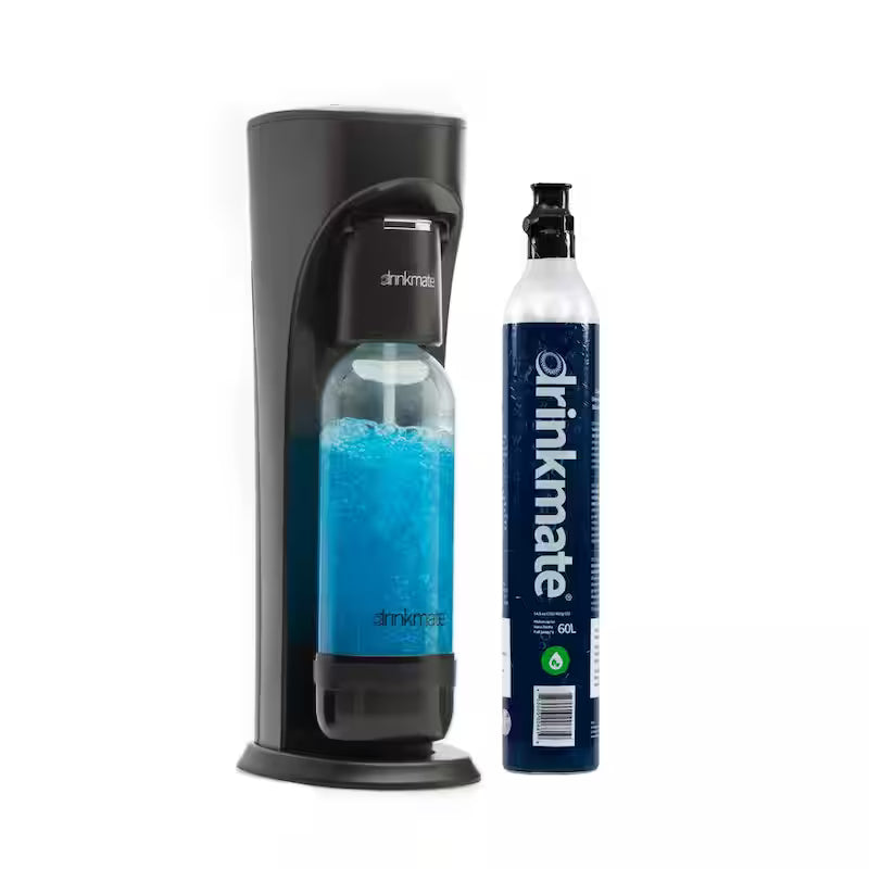 Matte Black Sparkling Water and Soda Maker Machine W9512