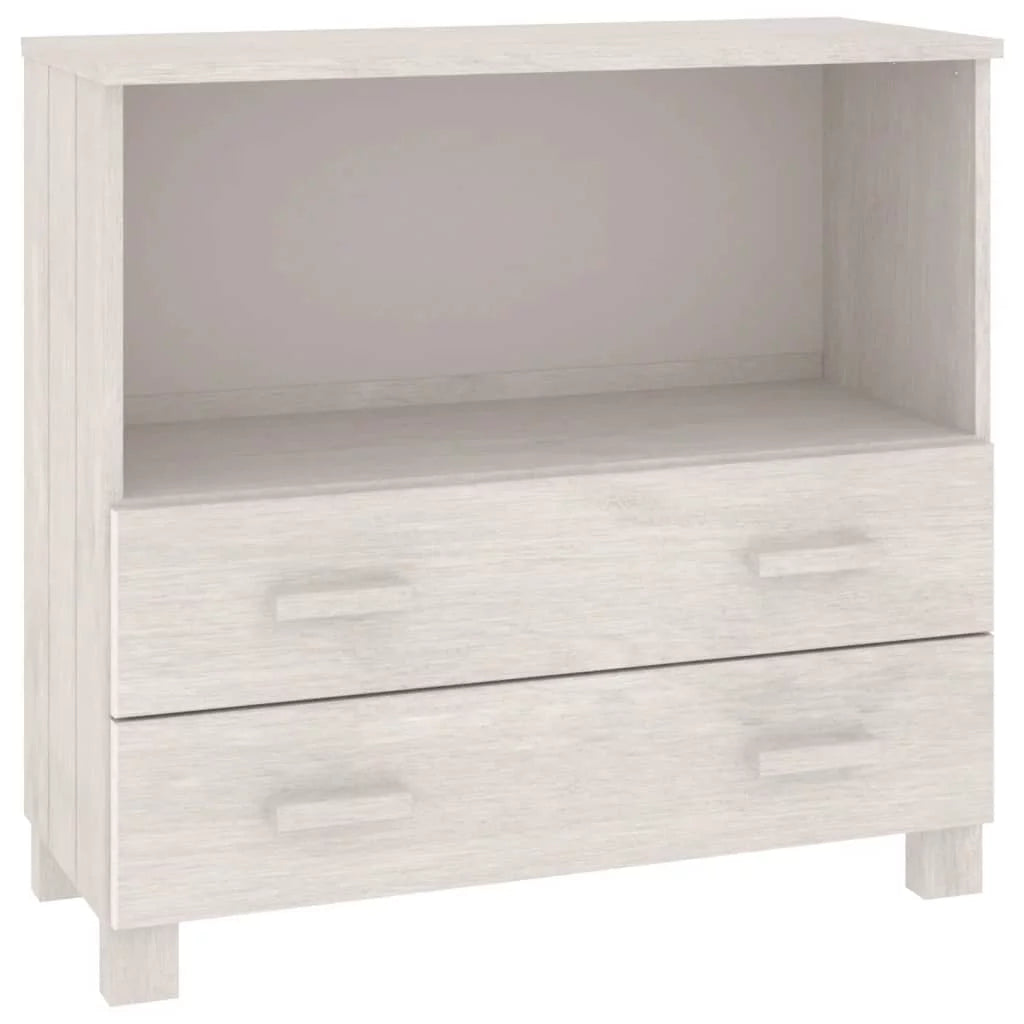 White Solid Wood Pine Sideboard F4308