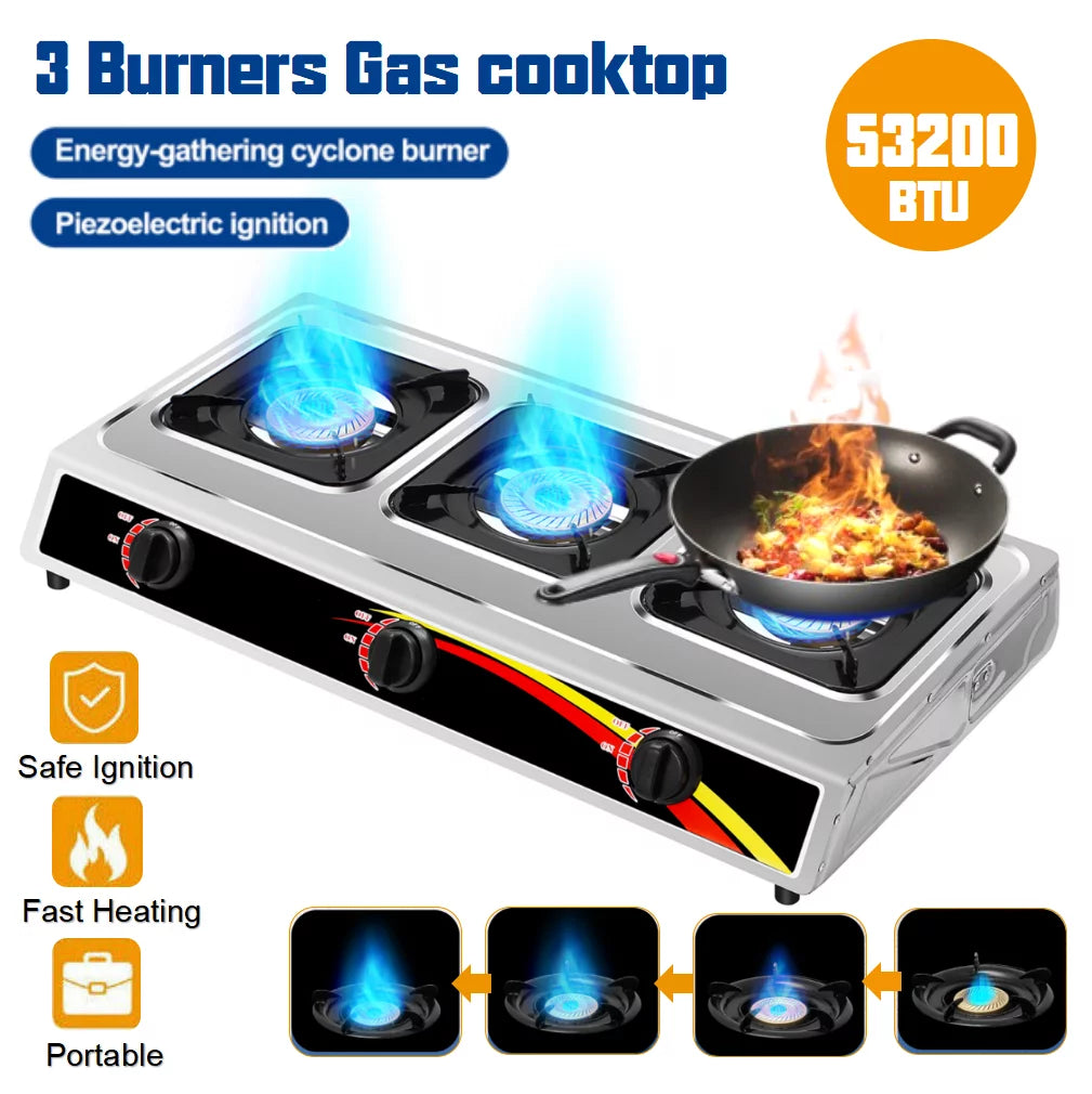 Portable Camping Stove Butane Gas Cooker W718734