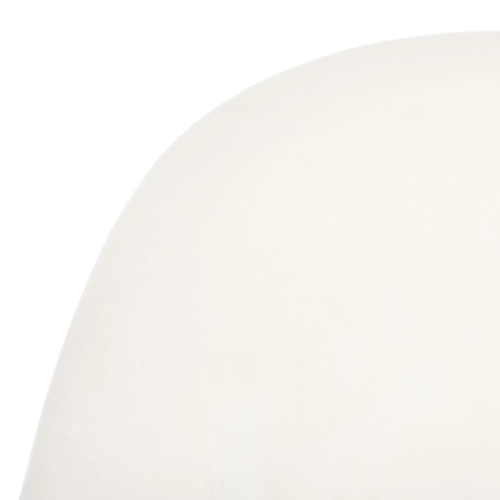 Ivory Velvet Upholstered Arm Chairs V83215