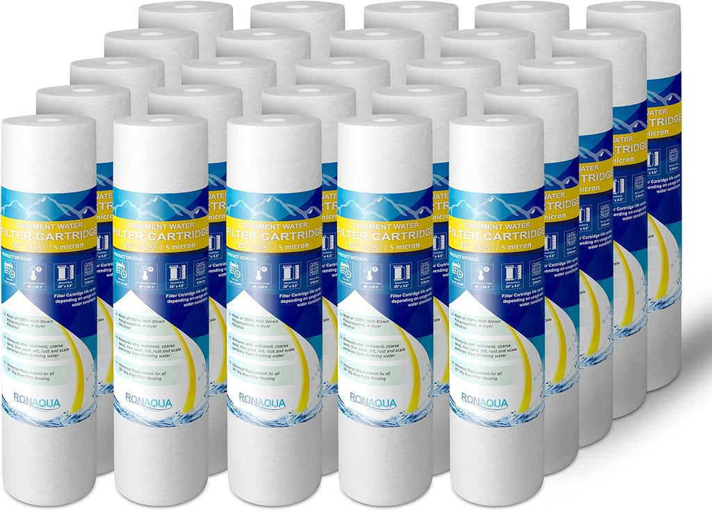 5 Micron 4.5”x 20 Water Filter Cartridges Pack of 2 A33997