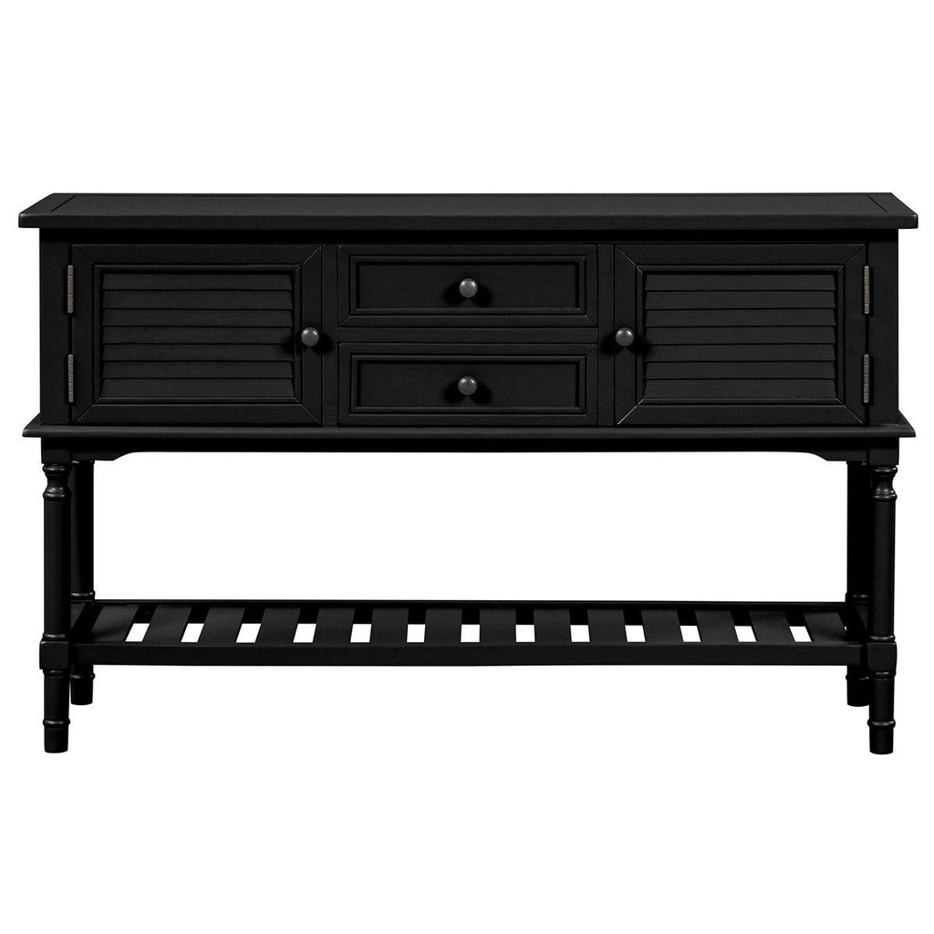 Navy Blue Console Table with 2 Drawers K596