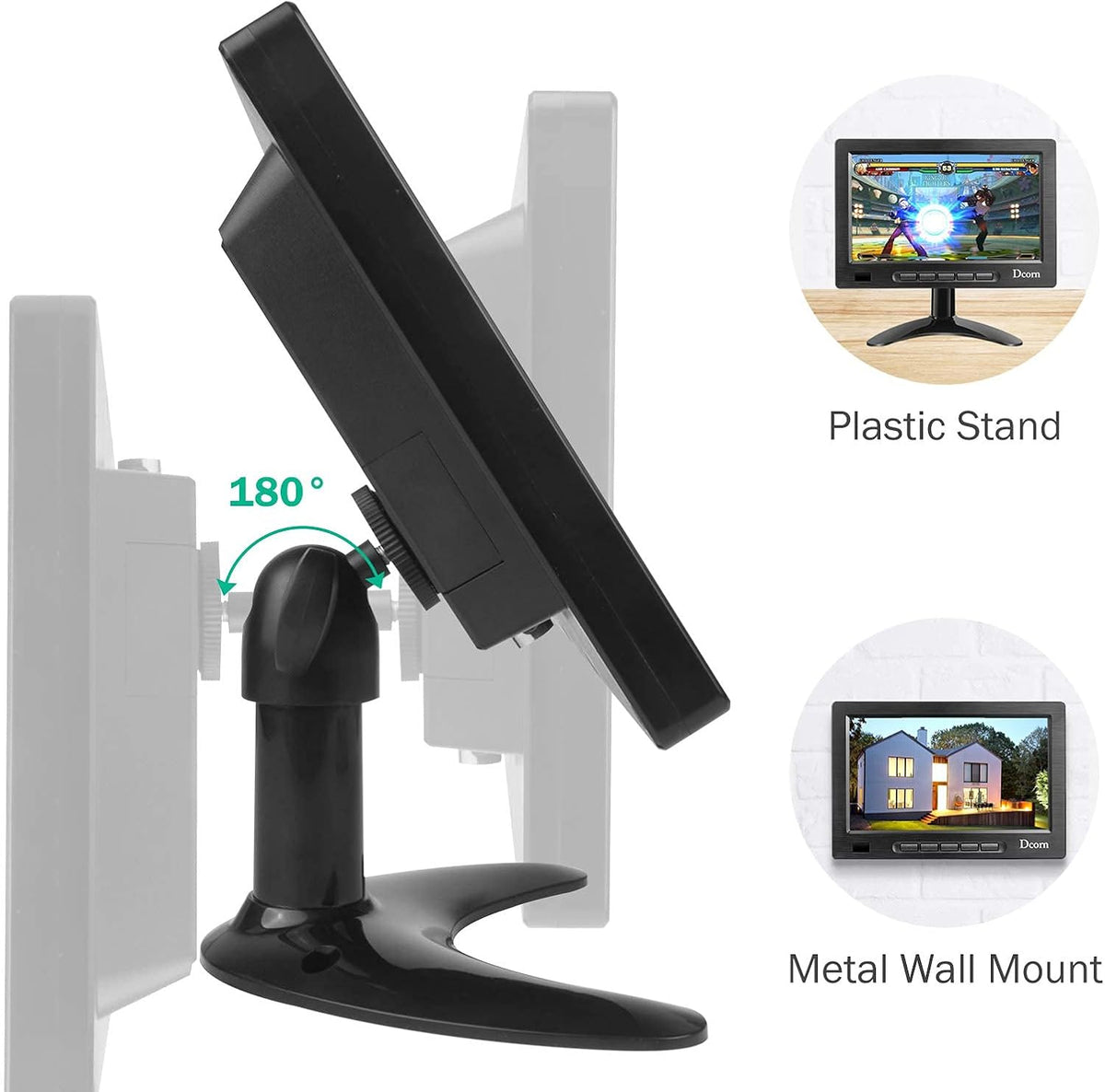 8 Inch IPS Metal Housing HDMI Monitor with Wall Bracket, Pack of 2 J455933