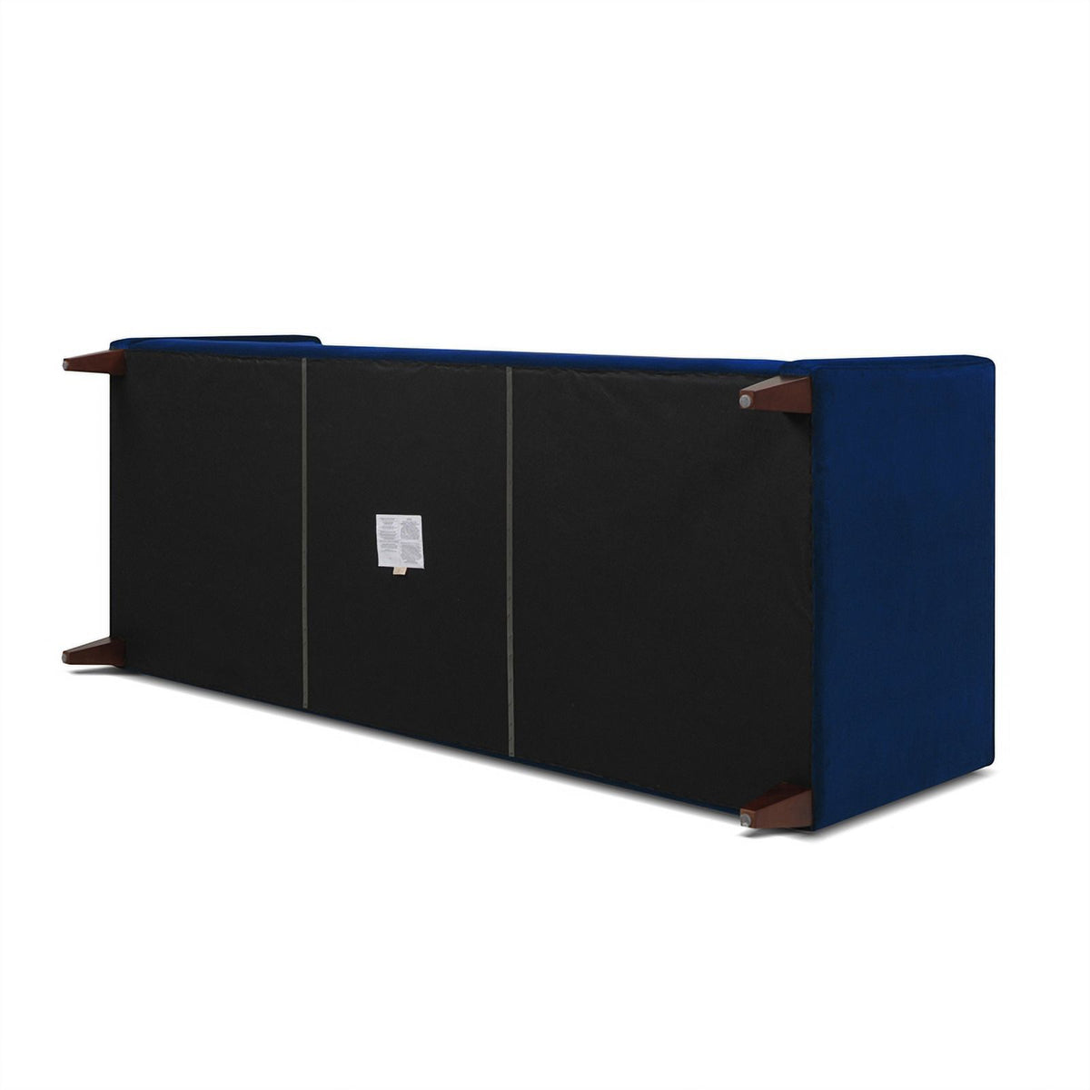 Navy Blue Tufted Tuxedo Sofa I94681