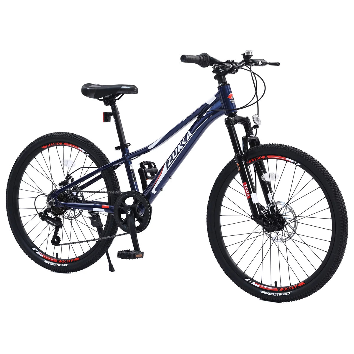 24 in 7-Speed Aluminum Mountain Bike with Double Disc Brake H5662