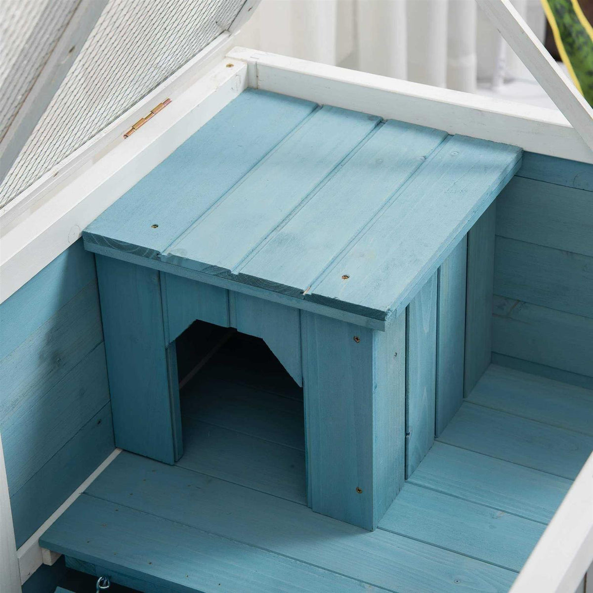 2-Story Wooden Rabbit Hutch U64946