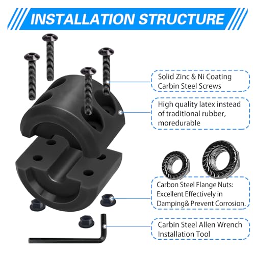 Black Trailer Winch Cable Hitch Stopper with Metal Installation Tool K209974