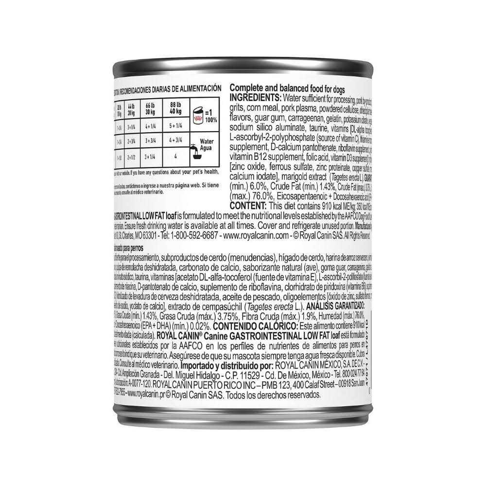 Veterinary Diet Gastrointestinal Low Fat Canned Dog Food B160238