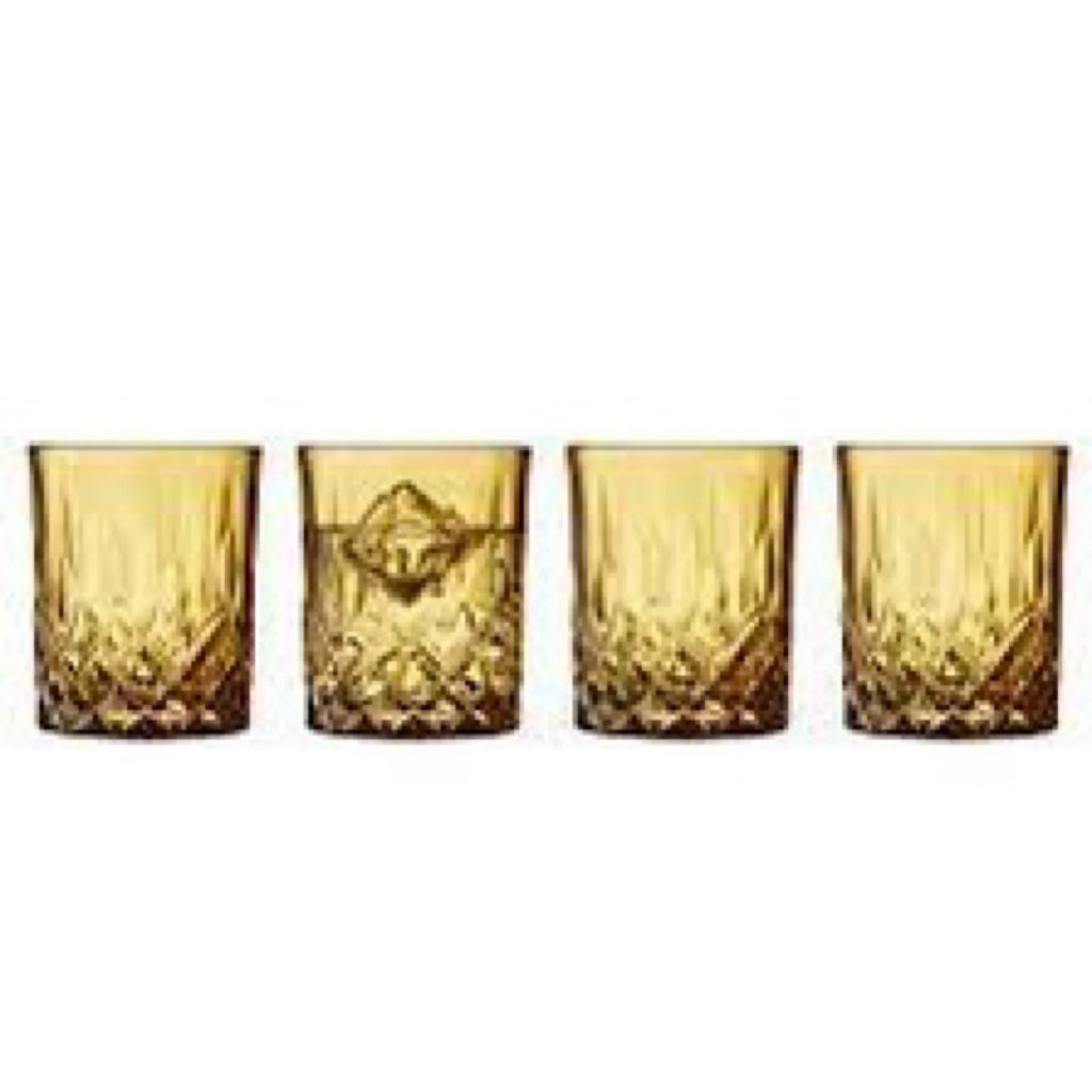 Amber Whisky Glass 4pcs D8100