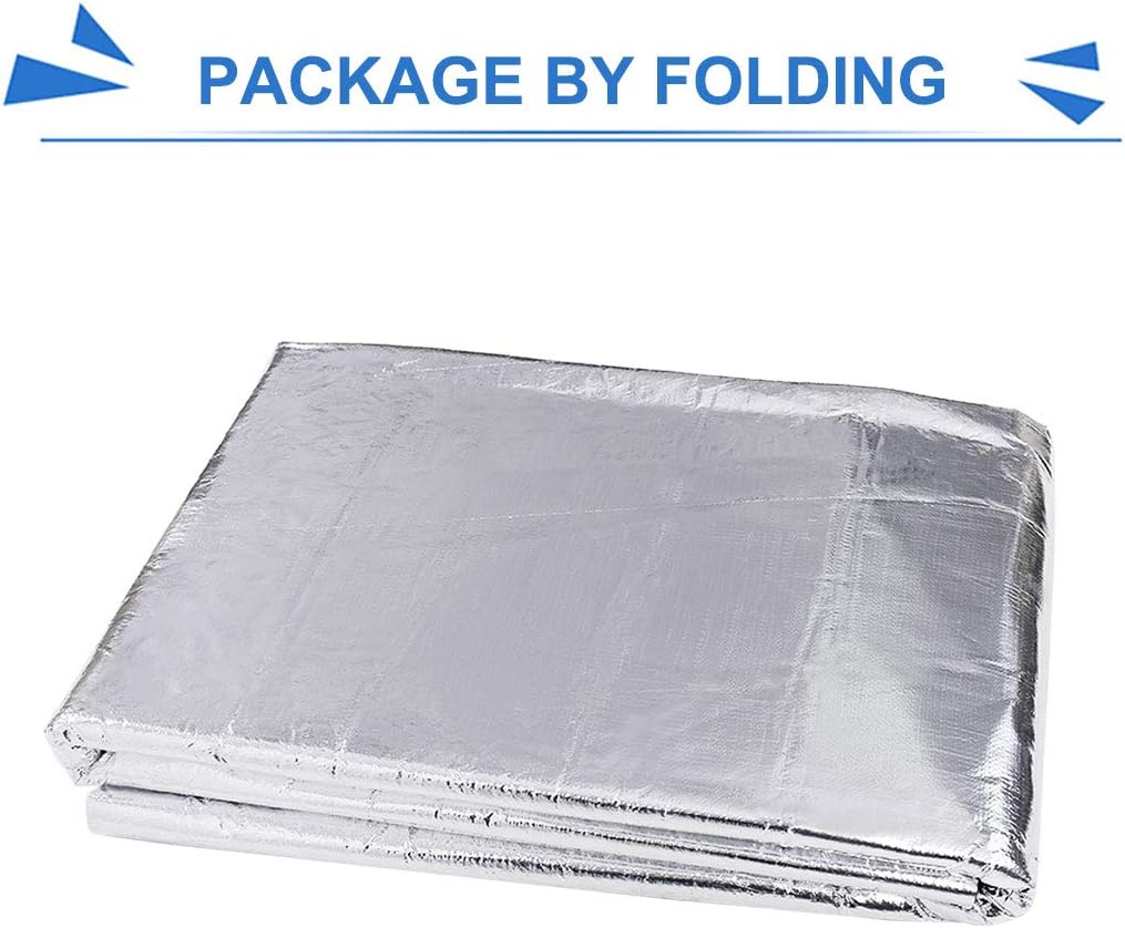 394mil 21.53sqft Heat Sound Deadener Insulation Mat 79 x 40 Pack of 2 Y234268