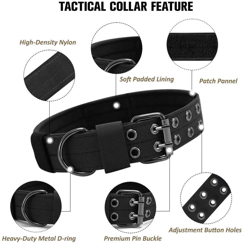Nylon Adjustable Heavy Duty Tactical Dog Collar H143