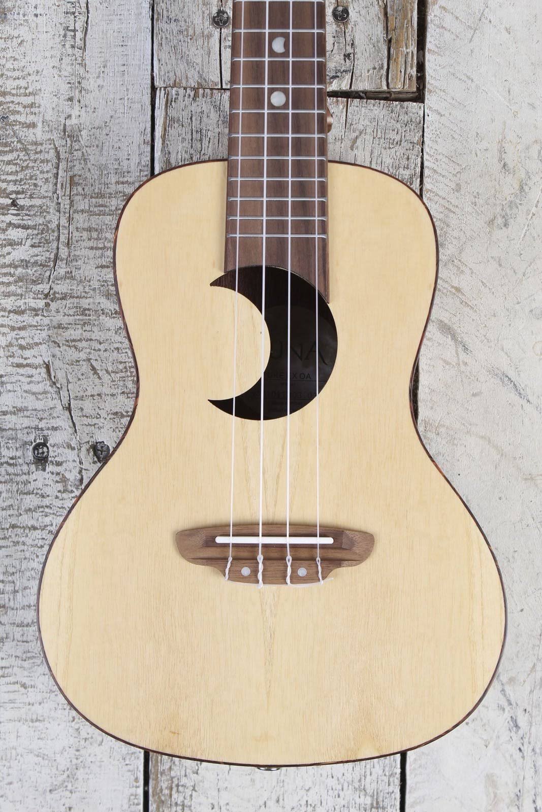 Olive Ash Burl Crescent Ukulele G993