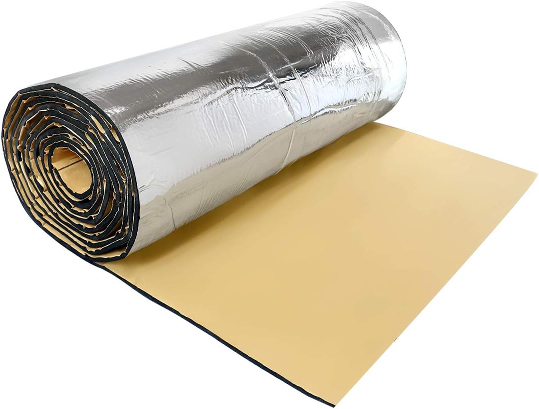 394mil 21.53sqft Heat Sound Deadener Insulation Mat 79 x 40 Pack of 2 Y234268