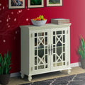 Solid Wood 2-Door Accent Cabinet White L23993