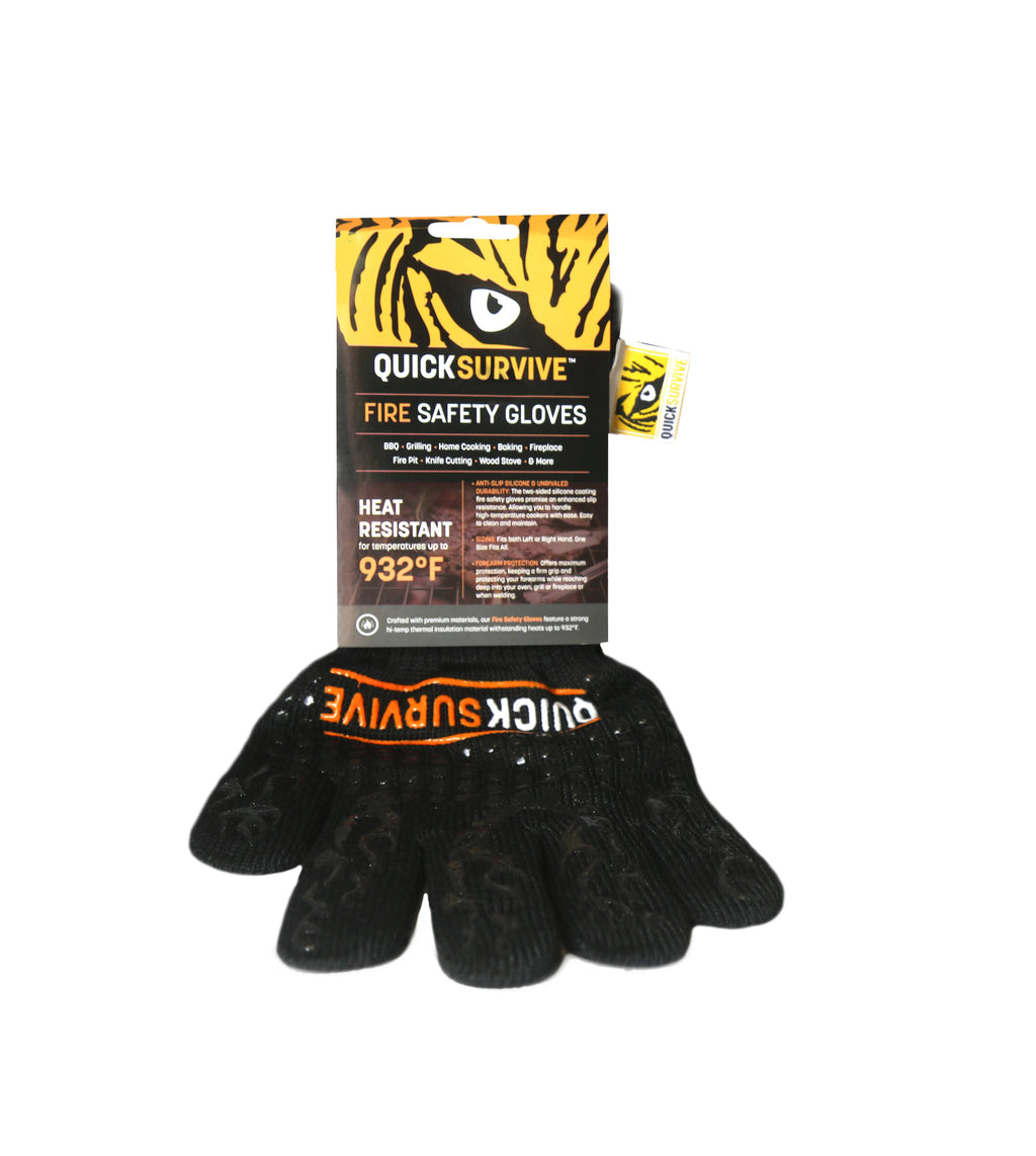 50-Piece Survival Bundle with Fire Starter Canister, Stove, Flint, Paracord & Glove C9903
