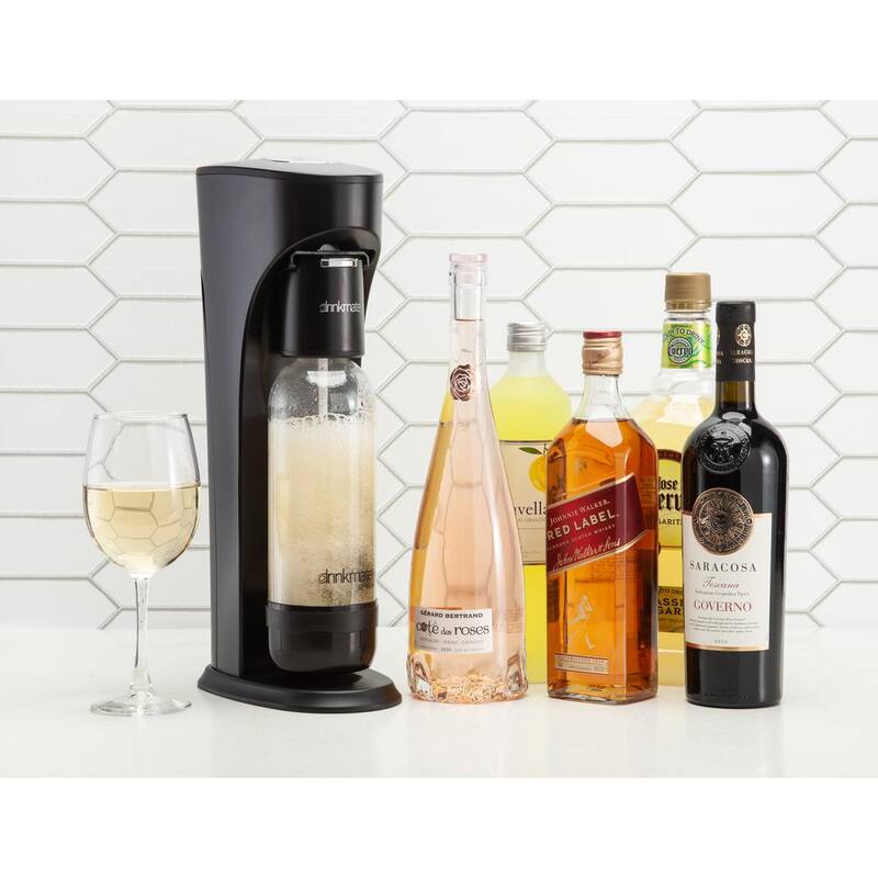 Matte Black Sparkling Water and Soda Maker Machine W9512