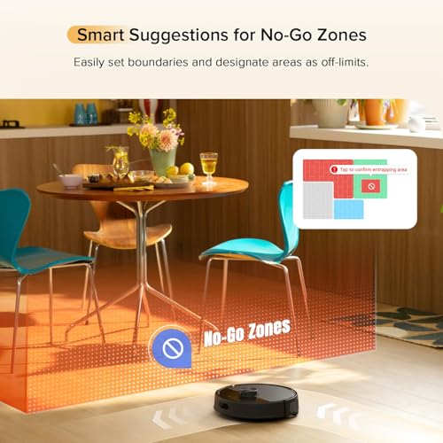 Black Robot Vacuum and Mop with Self-Emptying Z101448