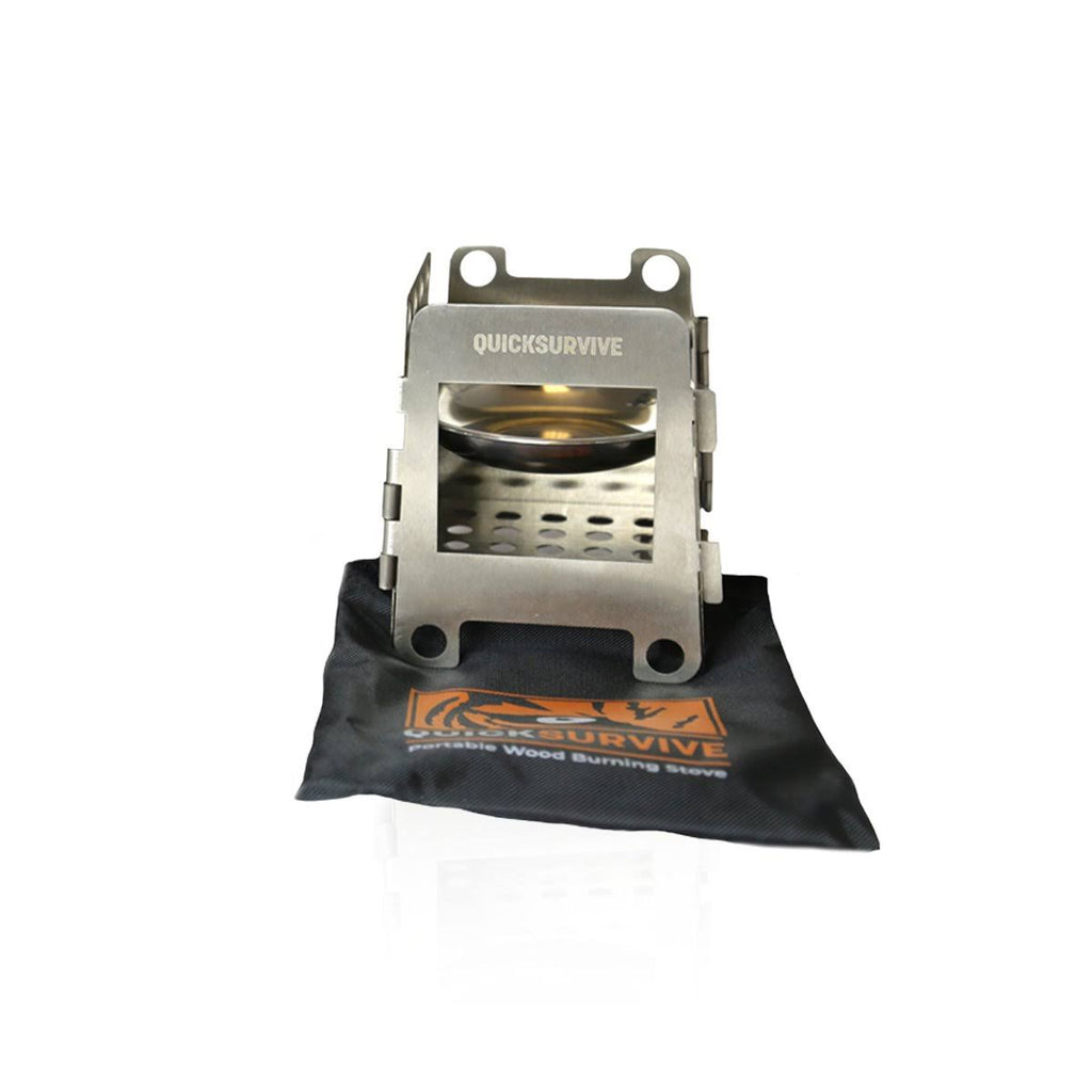 50-Piece Survival Bundle with Fire Starter Canister, Stove, Flint, Paracord & Glove C9903