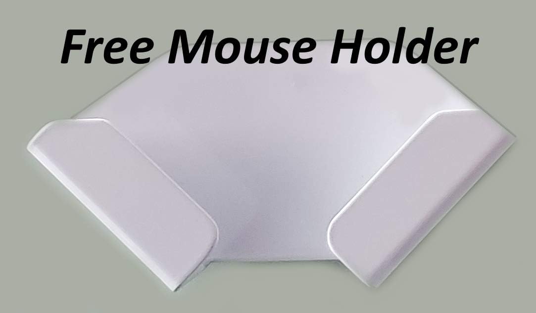 White Adjustable VESA Monitor & Keyboard Wall Mount System with Tilt & Fold-up, 7 x 26 Inch Tray J31968