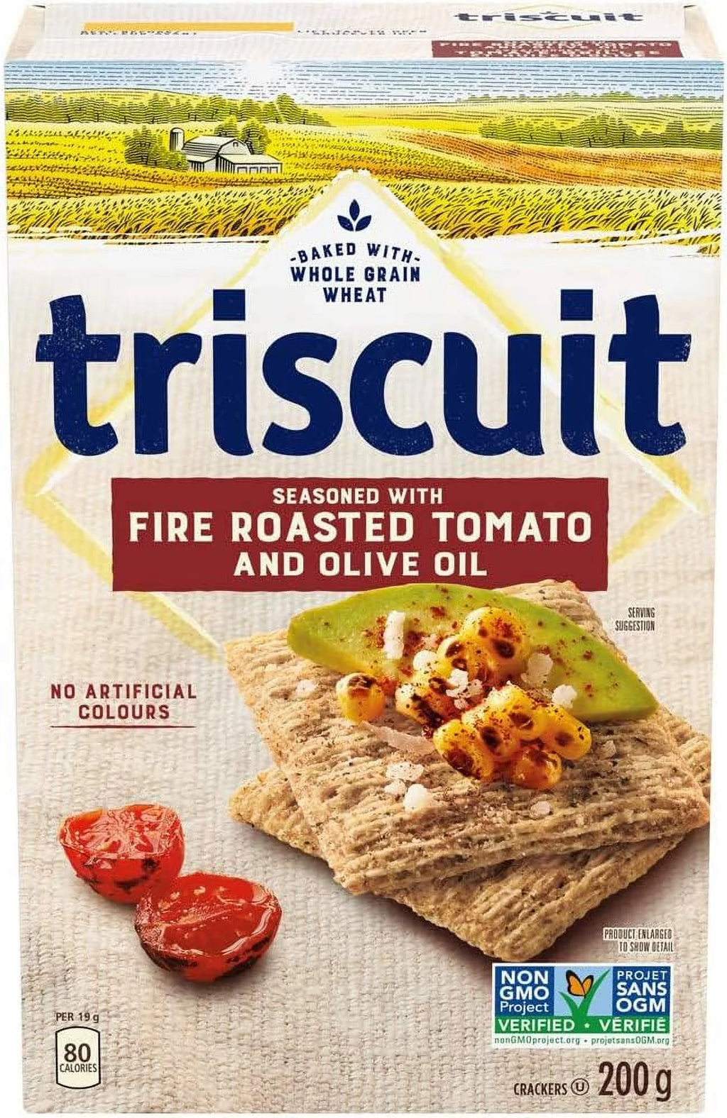 Fire Roasted Tomato & Olive Oil Crackers, Pack of 3 M7827