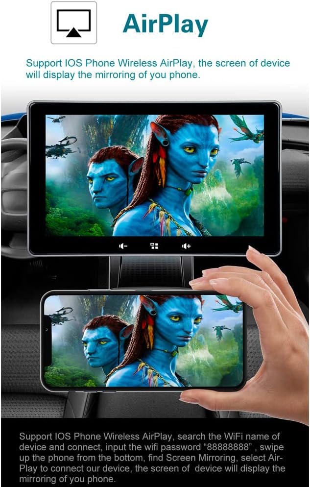 7 Inch Touchscreen Monitor with Bluetooth Car Stereo C786627