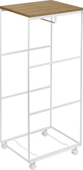 White Rolling Storage Cart N6823