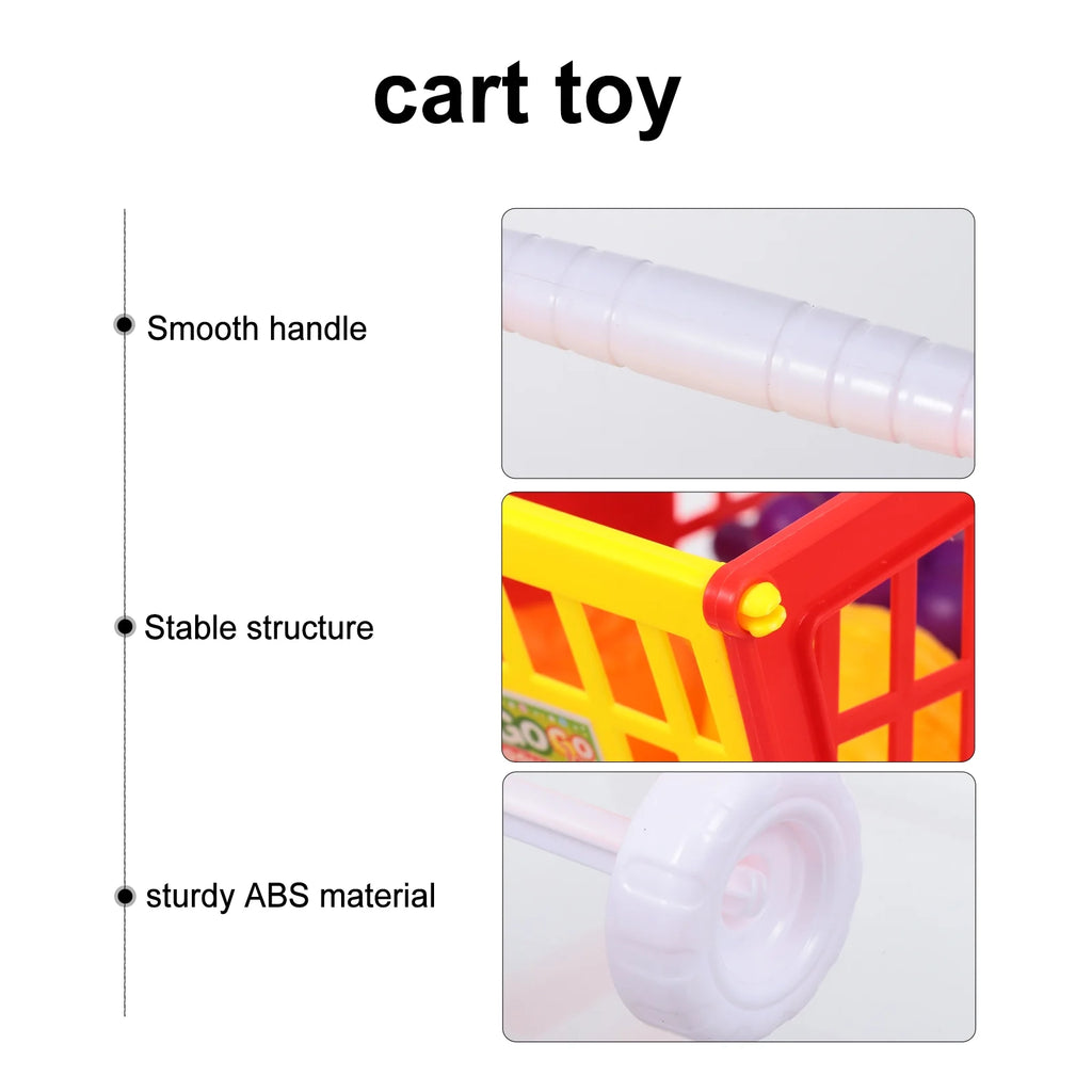 Red Kid Shopping Cart Plaything E509087