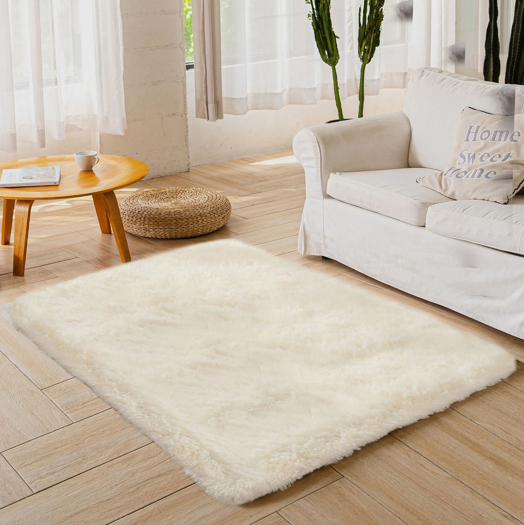 Light Gray 8' x 10' Shag Area Rug Y4743