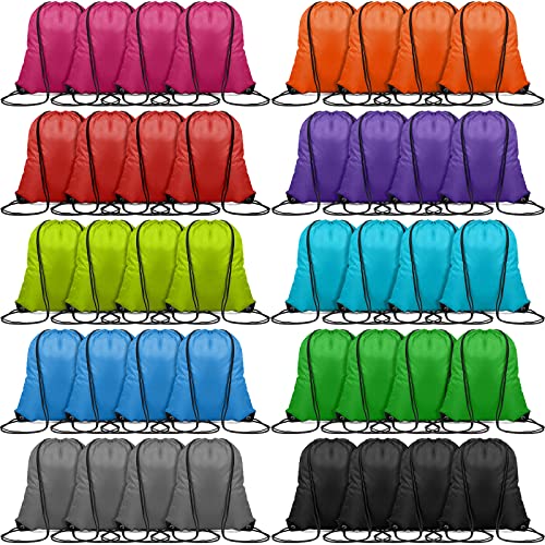 100 Pieces Polyester Drawstring Bags J249993