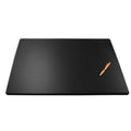 Black Leather Desk Mat with Fixation Lip H163