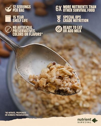 Maple Almond Grain Crunch Freeze Dried Cereal (12 Servings) O467
