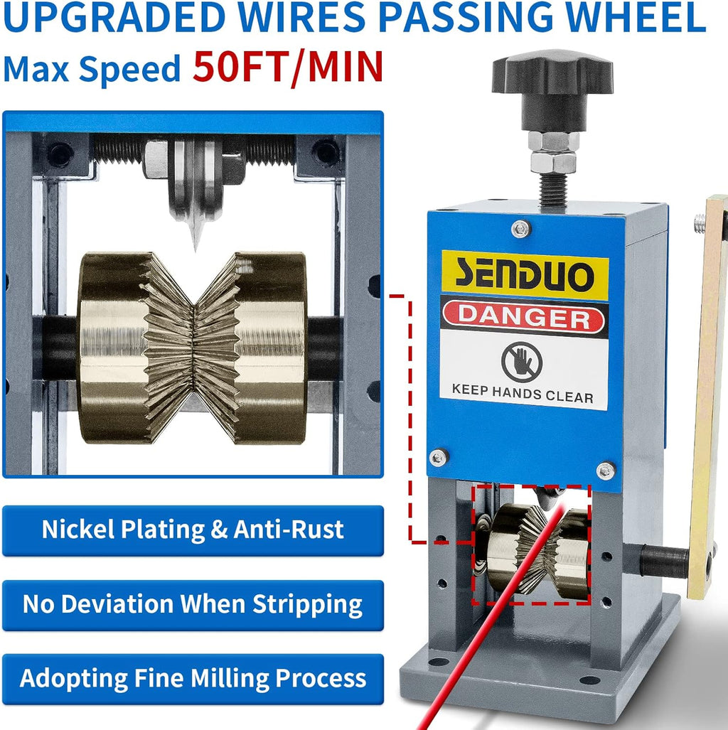 Manual Wire Stripping Machine with Hand Crank H29399