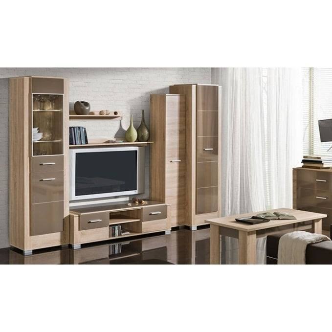 Sonoma Oak White TV Stand C48015