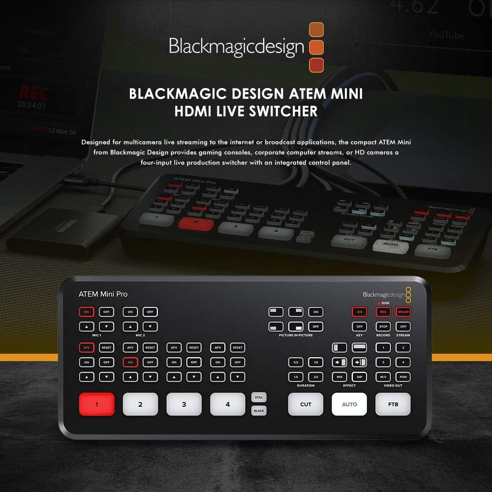 HDMI Live Switcher Basic Bundle with Cables and Cleaning Kit Z863963