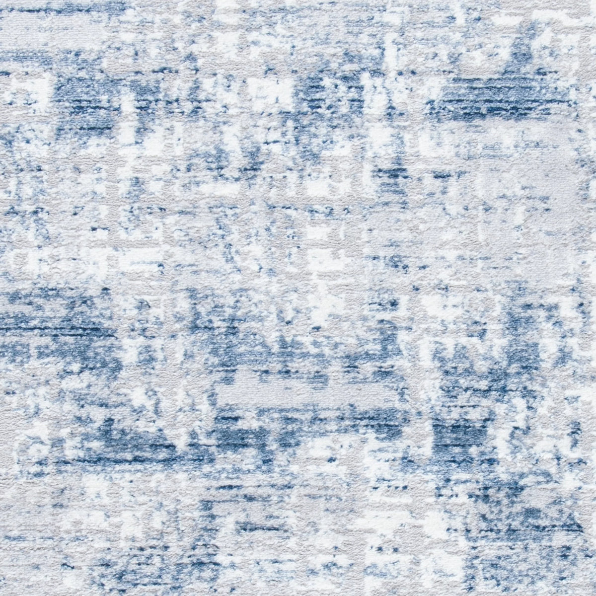 Navy Light Grey Abstract Area Rug 8' x 10' U511