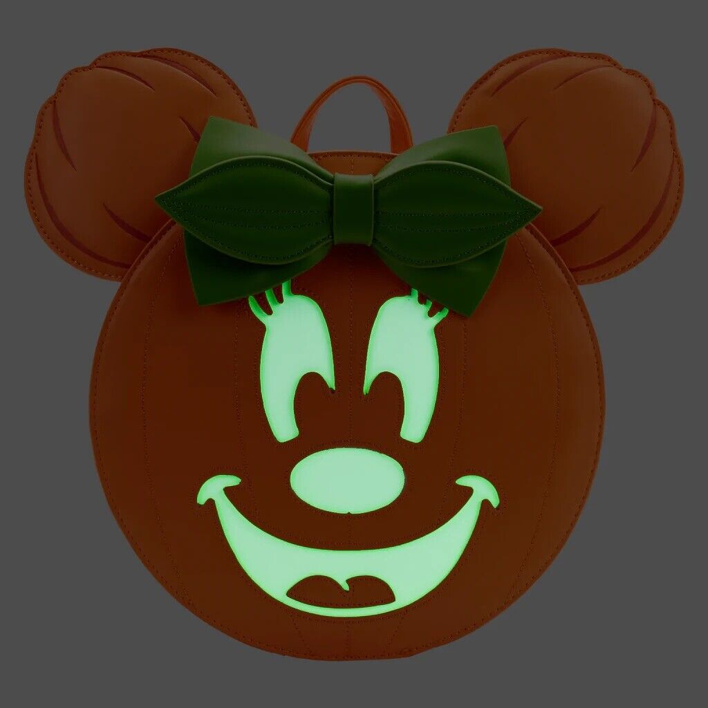 Disney Minnie Pumpkin Double Strap Shoulder Bag Purse N8882