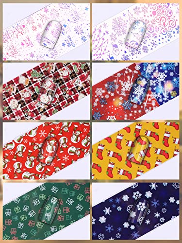 100 Sheets Christmas Nail Foil Transfer Stickers R2836