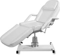 White Adjustable Hydraulic Massage Table Lash Bed B1087