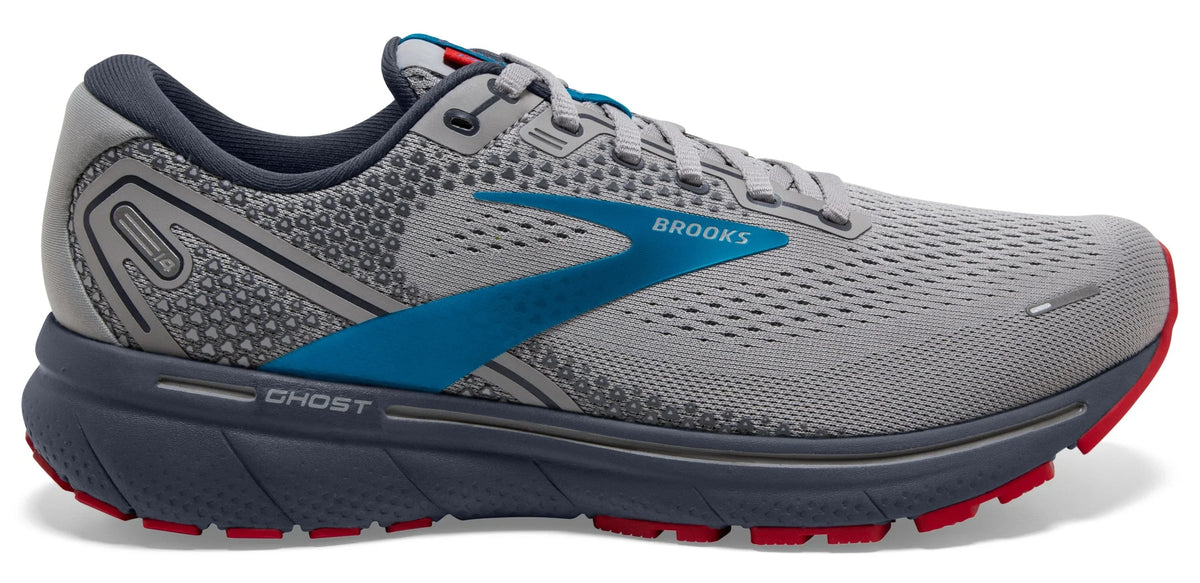 Grey Blue Red Road-Running Shoes B588978
