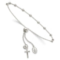 3mm 925 Sterling Silver Adjustable Rosary Bracelet - 2.5 Grams F1752