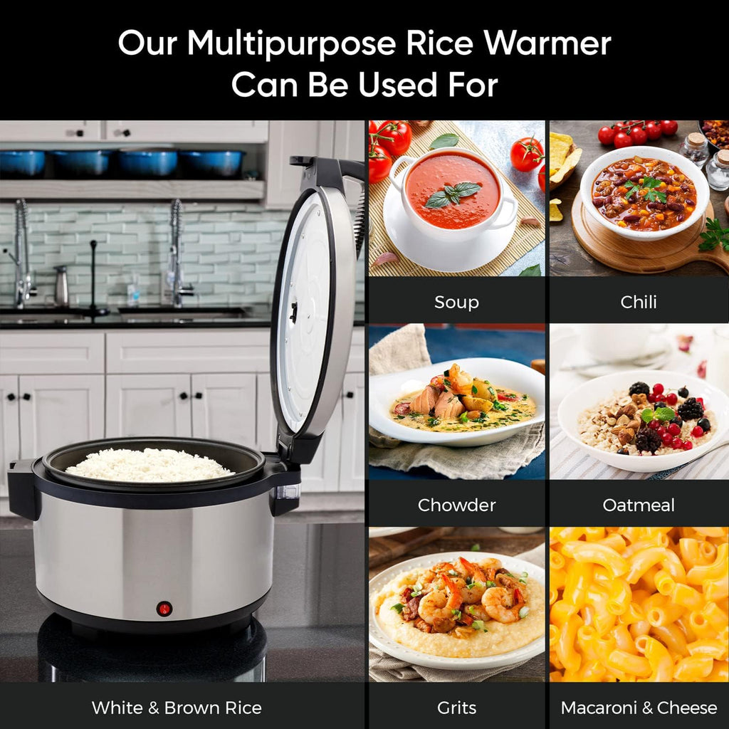 Large Capacity Stainless Steel 100 Cup Rice Warmer C145